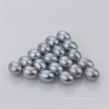 Snh Drop Shape Grey Color Natural Freshwater Loose Pearls